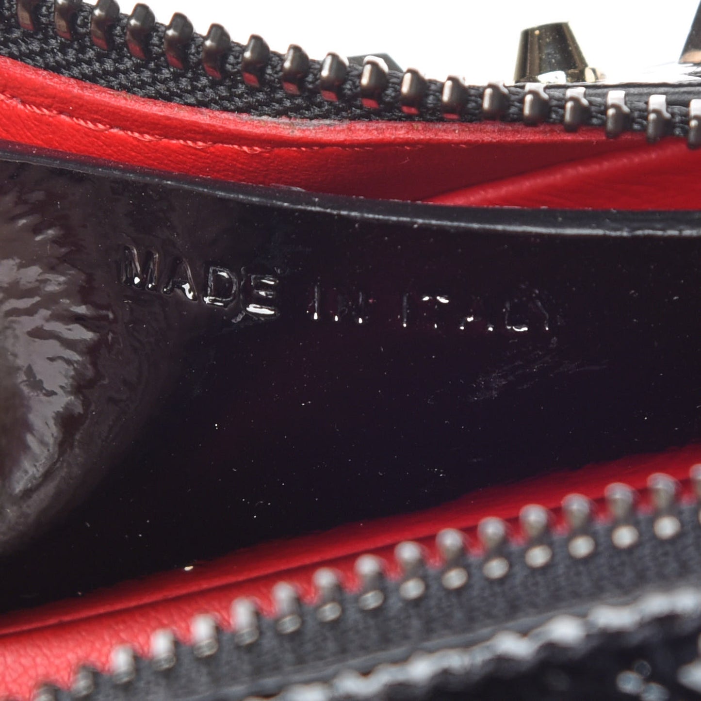 Vintage Trashmix Patent Spikes Mini Rubylou Crossbody Black