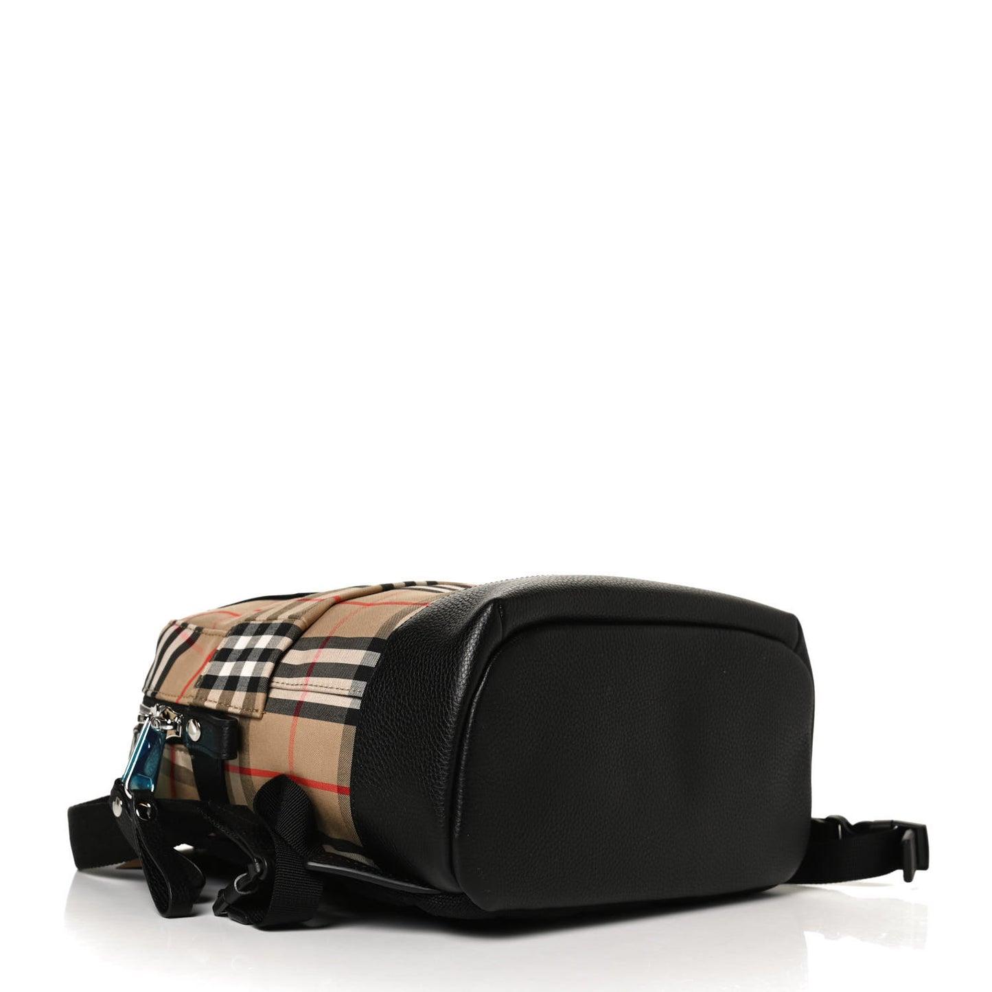 House Check Canvas Calfskin Small Nico Backpack Archive Beige