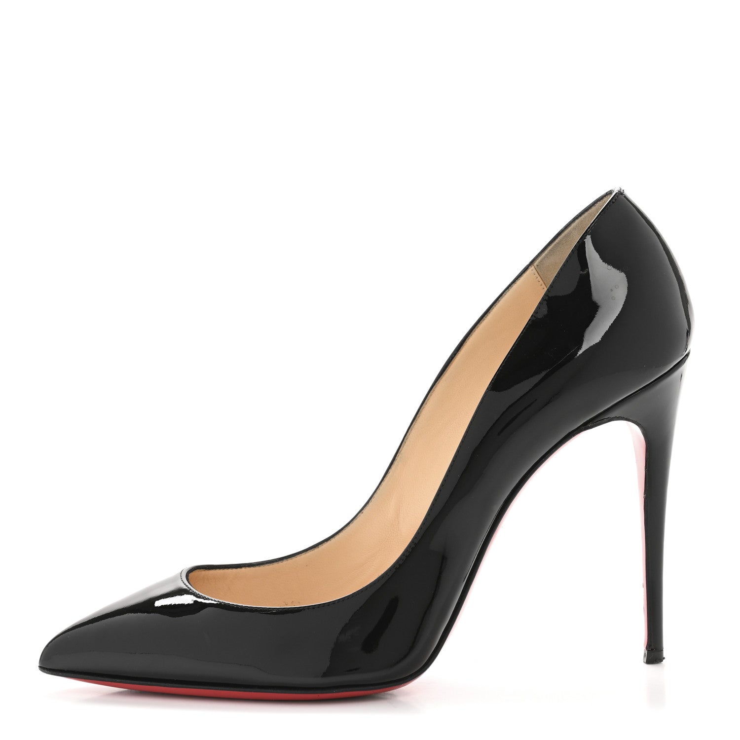 Christian Louboutin Patent Pigalle Follies 100 Pumps 39.5 Black 1 of 9