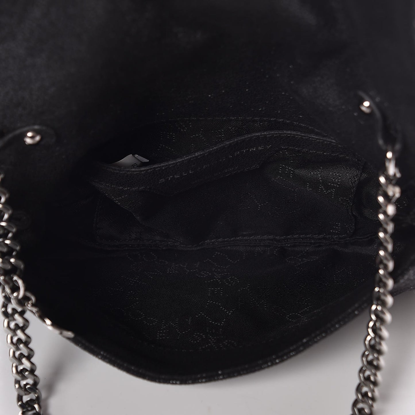 Shaggy Deer Embellished Falabella Crossbody Black