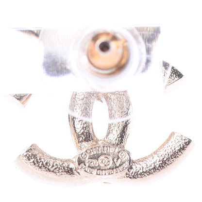 Chanel Crystal Baguette CC Earrings Gold 3 of 5