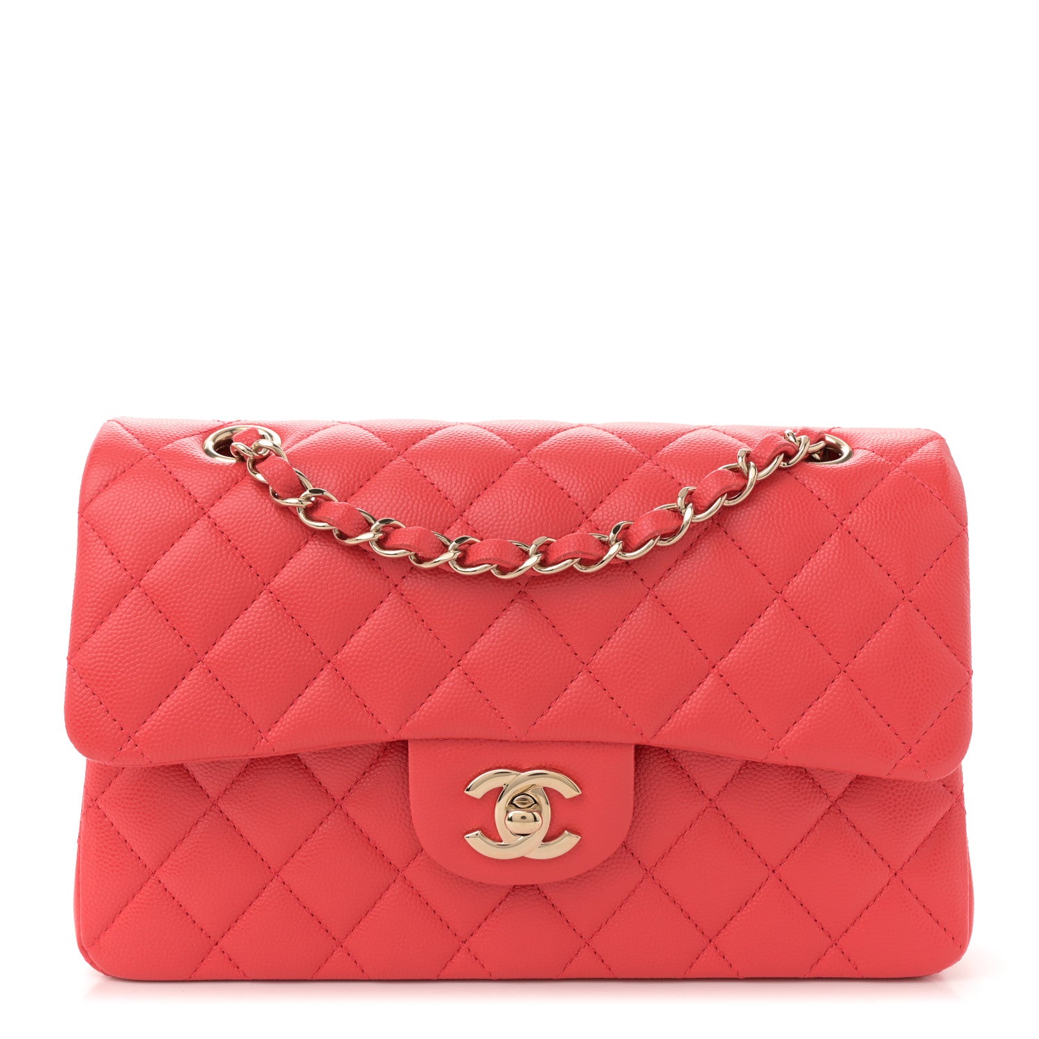 Chanel Caviar Quilted Small Double Flap Red 1 of 10