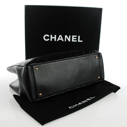 Chanel Caviar Quilted XL Grand Shopping Tote GST Black 4 of 7