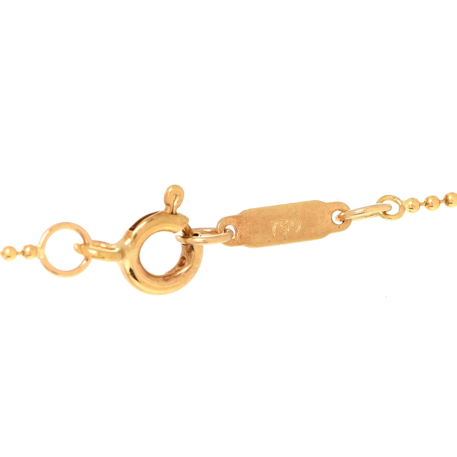 Tiffany 18K Yellow Gold 1837 Circle Pendant Necklace 4 of 6