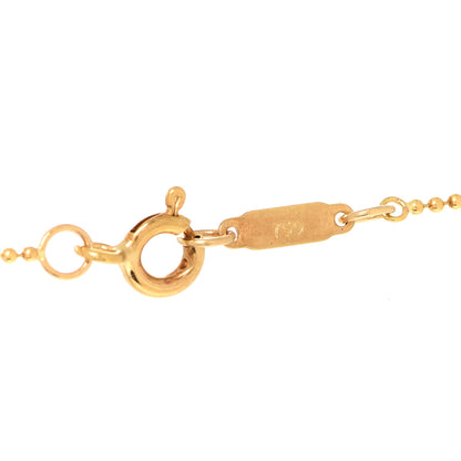 Tiffany 18K Yellow Gold 1837 Circle Pendant Necklace 4 of 6