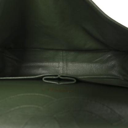 Chanel Canvas Quilted 2.55 Reissue 227 Flap Green 5 of 14