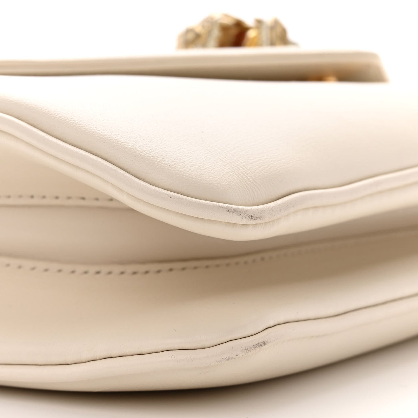 Vitello Palmellato Lux Crystal Medium Rajah Shoulder Bag Mystic White Multicolor