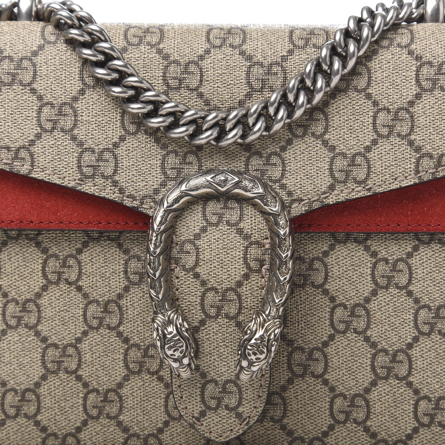Gucci GG Supreme Monogram Mini Dionysus Shoulder Bag Hibiscus Red 11 of 11