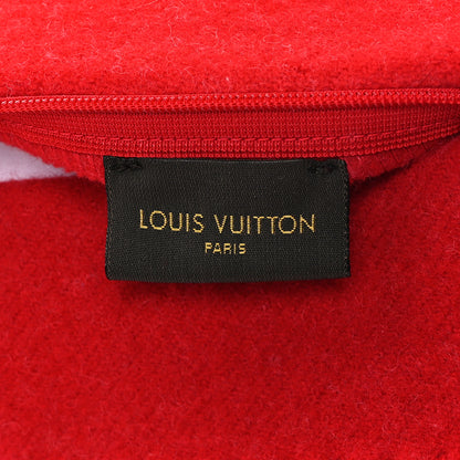 Louis Vuitton X SUPREME Wool Cashmere Cushion LV Pillow Red White 3 of 5