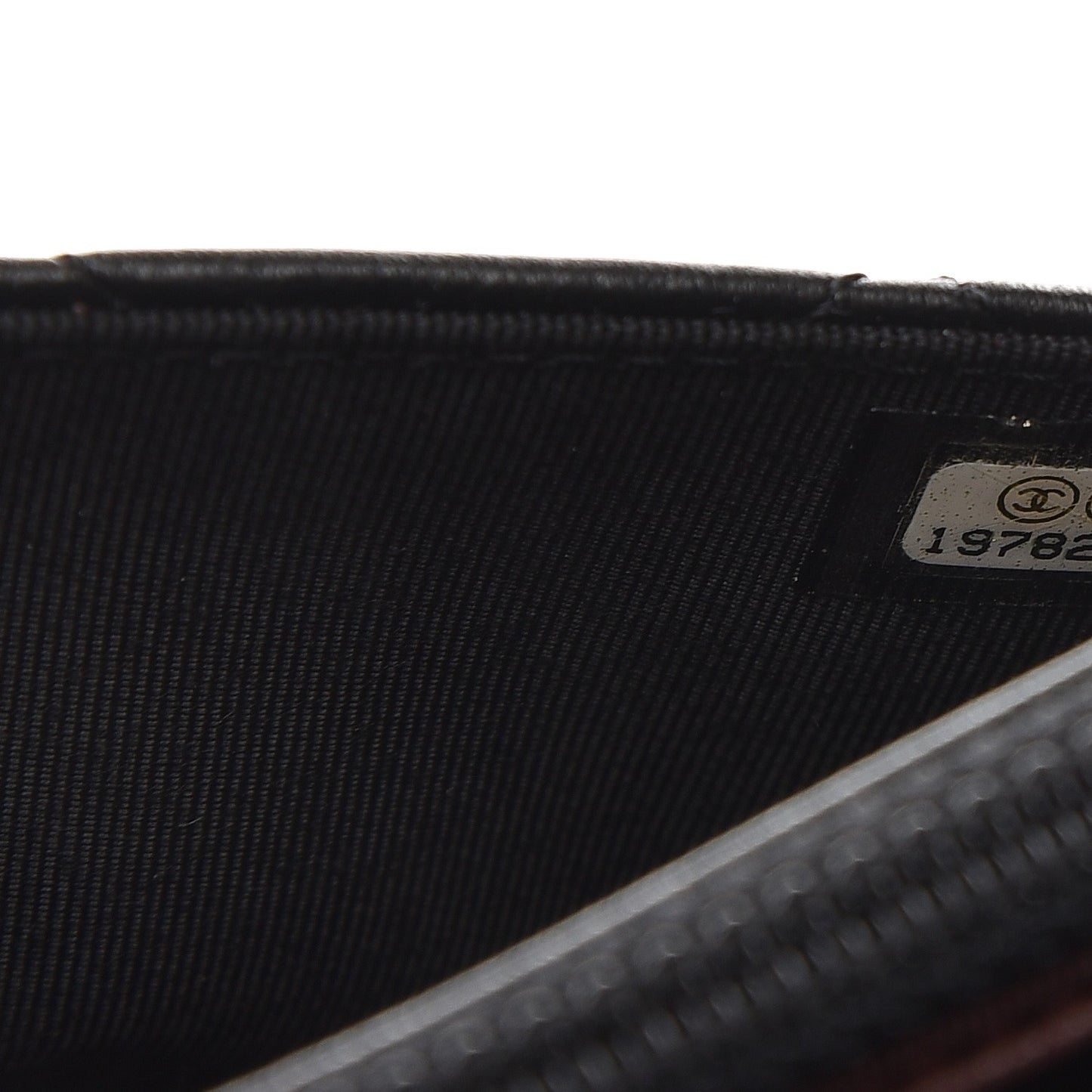 Lambskin Quilted Wallet On Chain WOC Black