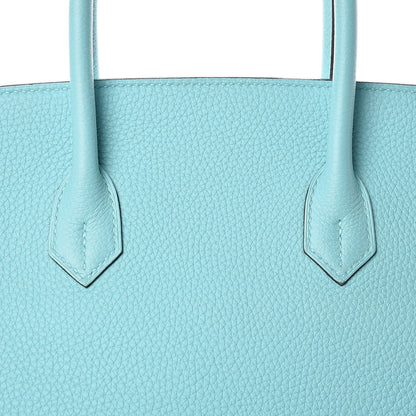 Hermes Togo Birkin 35 Bleu Atoll 8 of 36