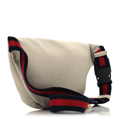 Gucci Grained Calfskin Small Logo Belt Bag White 3 of 14