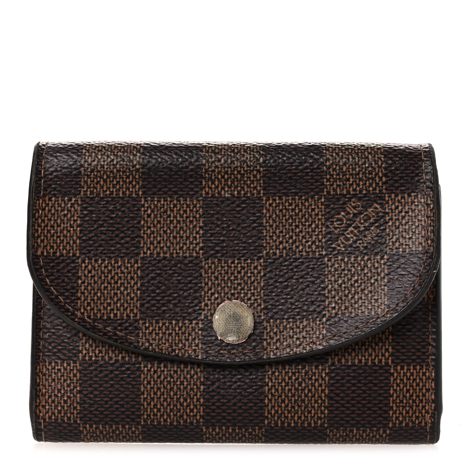 Louis Vuitton Damier Ebene Rosalie Coin Purse Rose Ballerine 1 of 9