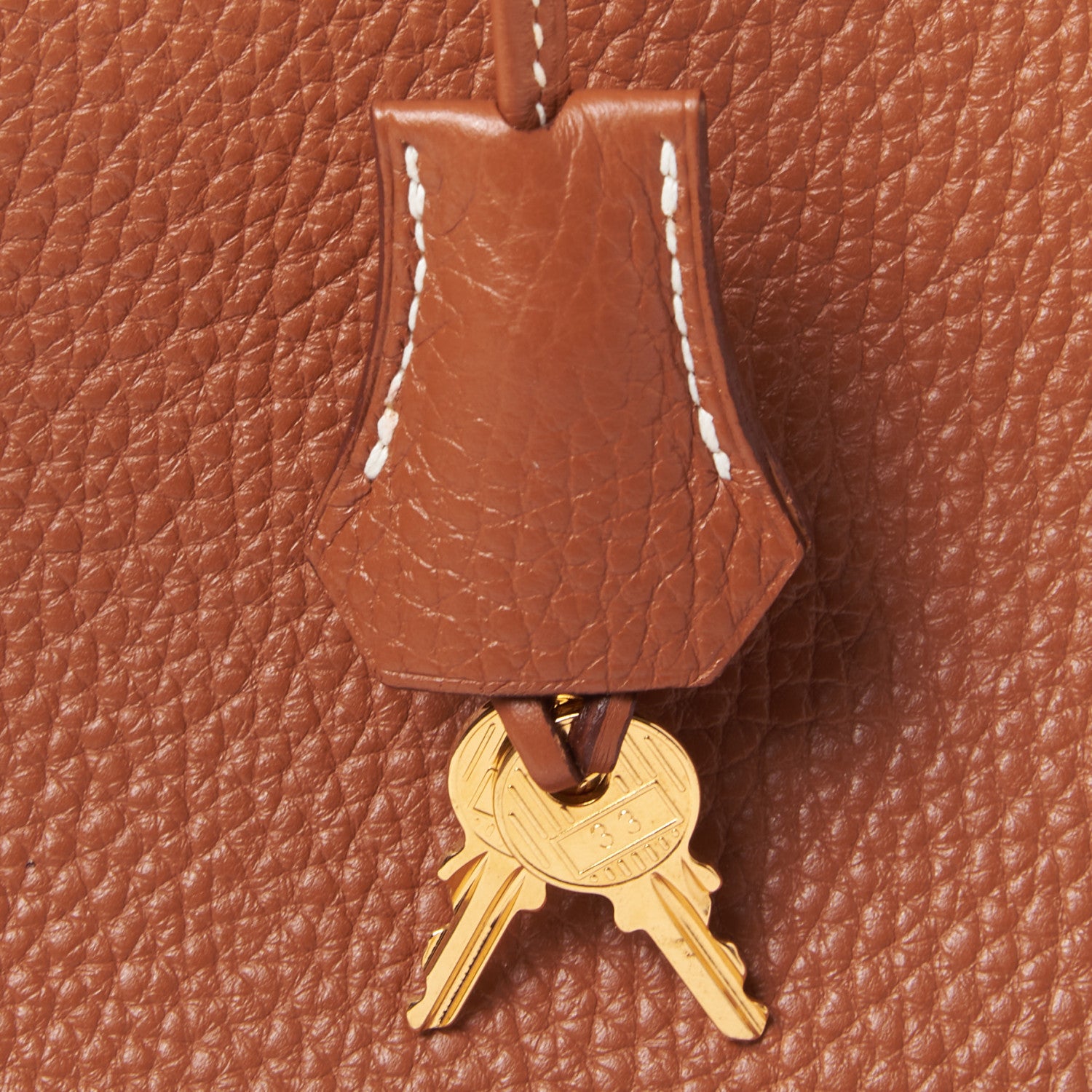 Hermes Taurillon Clemence Birkin 35 Gold 30 of 33