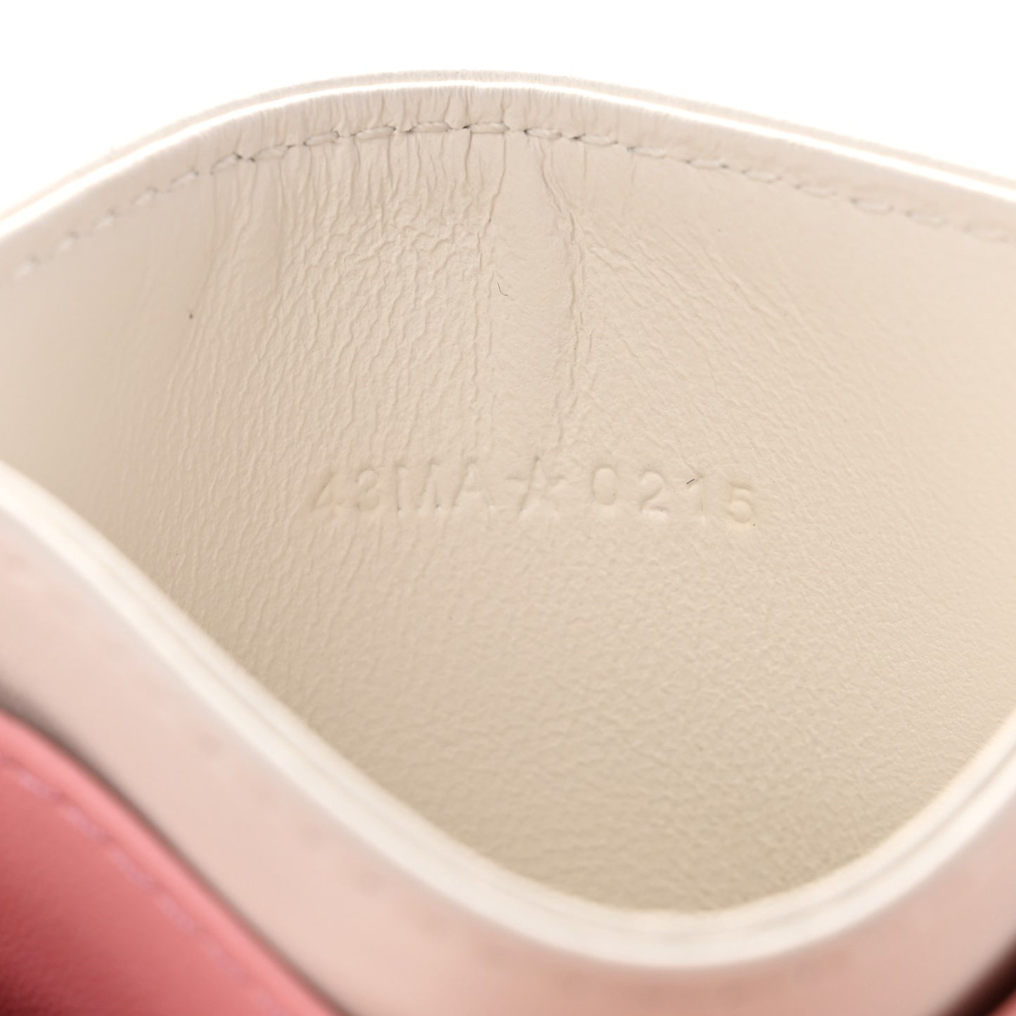 Lambskin Cannage Lady Dior Three-Tone Five-Slots Card Holder Powder Pink Melocoton Pink Latte