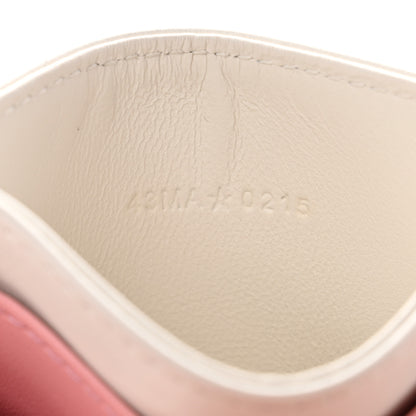 Christian Dior Lambskin Cannage Lady Dior Three-Tone Five-Slots Card Holder Powder Pink Melocoton Pink Latte 7 of 11