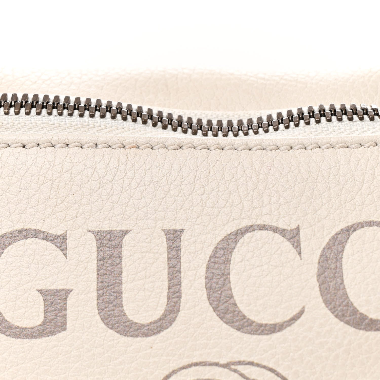 Gucci Grained Calfskin Small Logo Belt Bag White 8 of 13