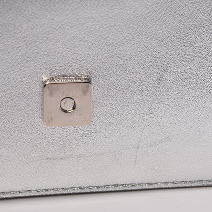 Fendi Vitello Catalan Mirror F is Fendi Medium Envelope Wallet on Chain Argento 7 of 7