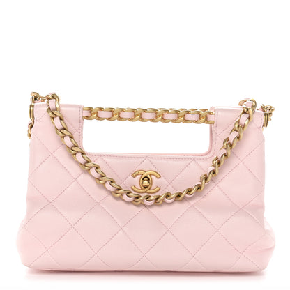 Chanel Shiny Lambskin Small Shopping Bag Light Pink 1 of 11