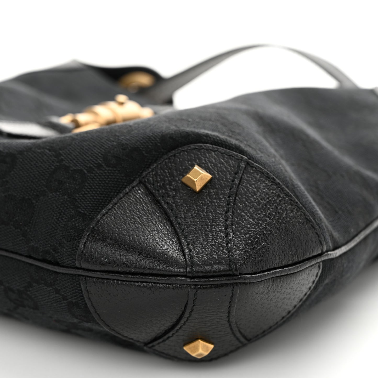 Monogram Piston Lock Jackie O Hobo Black