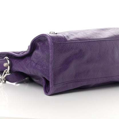 Balenciaga Agneau Giant 12 Silver Hardware City Dark Violet 9 of 15