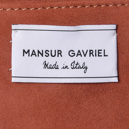 Mansur Gavriel Canvas Striped Girard Circle Bag Black 6 of 6
