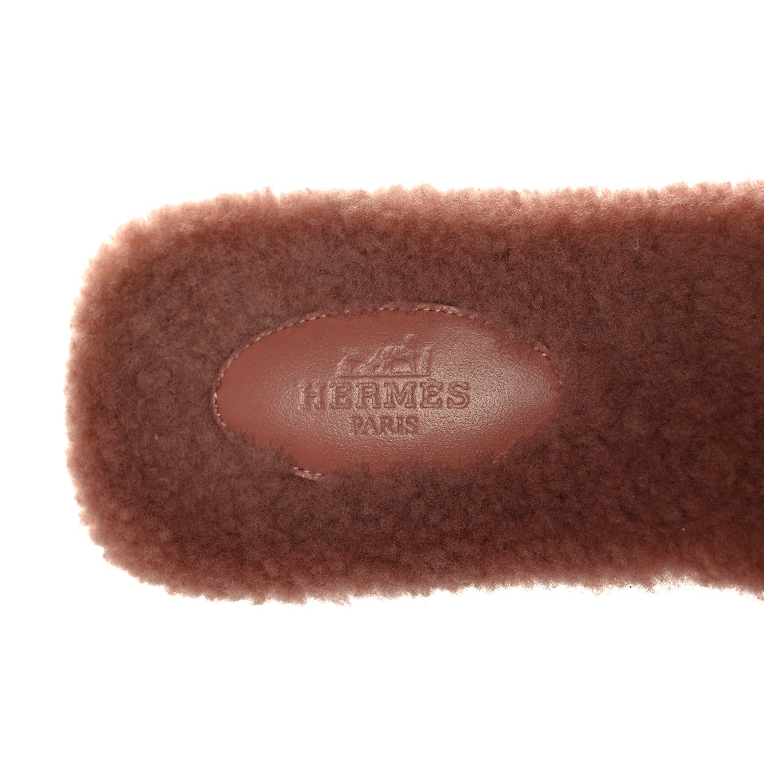 Hermes Woolskin Oran Sandals 40 Rose Aube 7 of 7