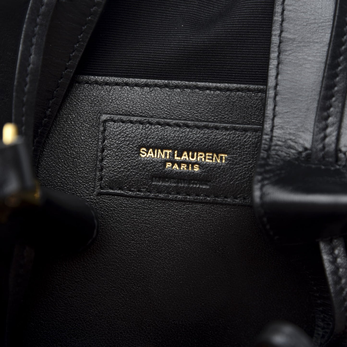 Smooth Calfskin Medium Talitha Bucket Bag Black