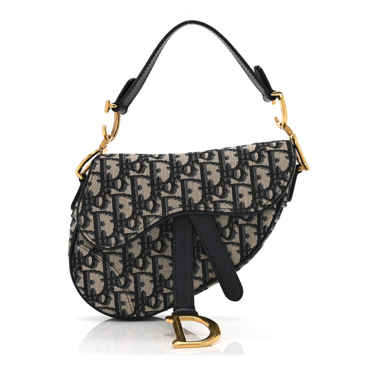 Oblique Mini Saddle Bag Blue
