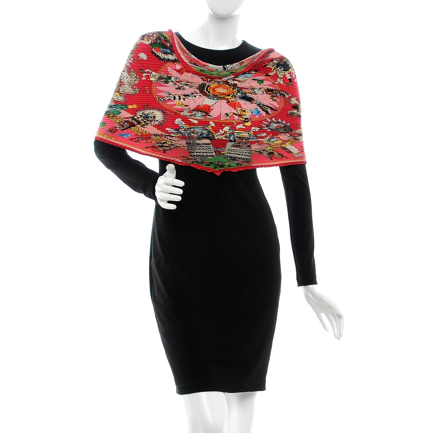 Hermes Silk Plisse Kachinas Scarf 90 2 of 8