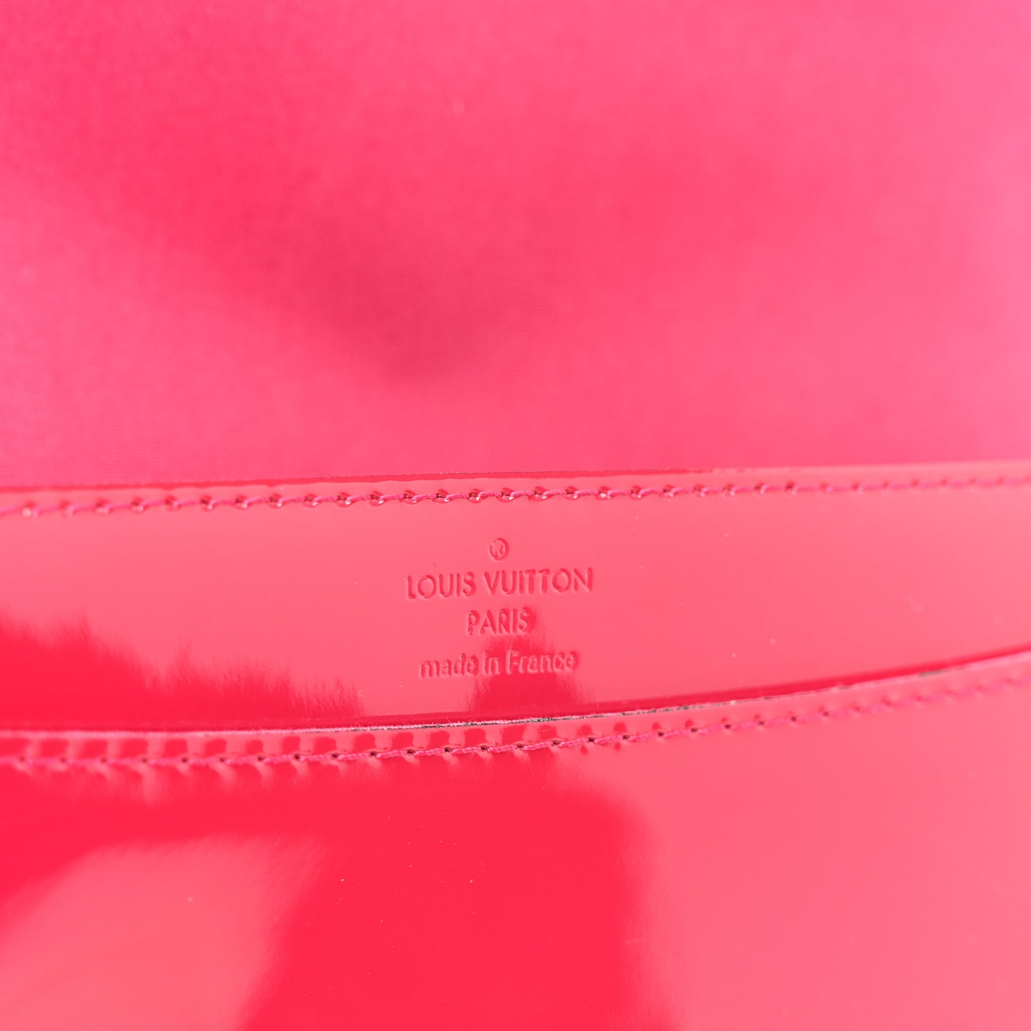 Patent Louise Clutch Rose Indien