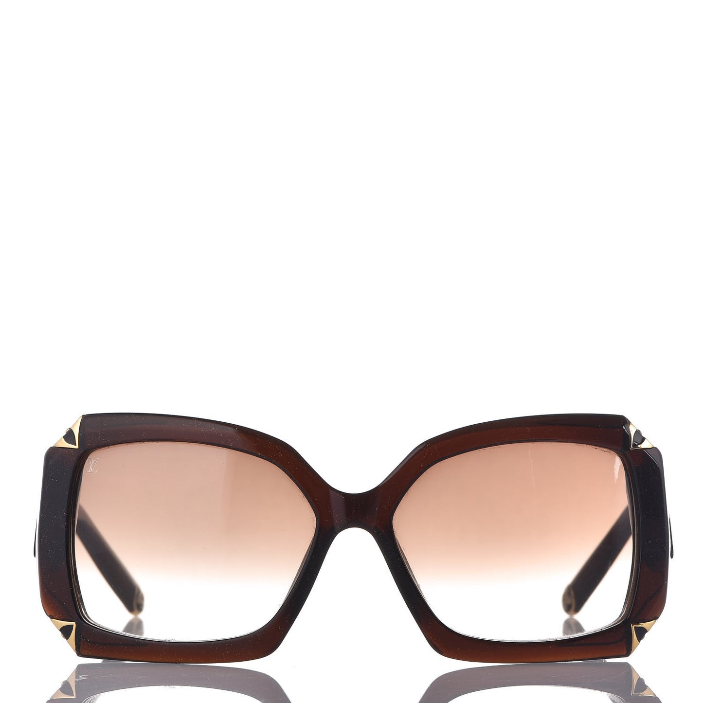 Hortensia Cat Eye Sunglasses Z0366W Brown Glitter