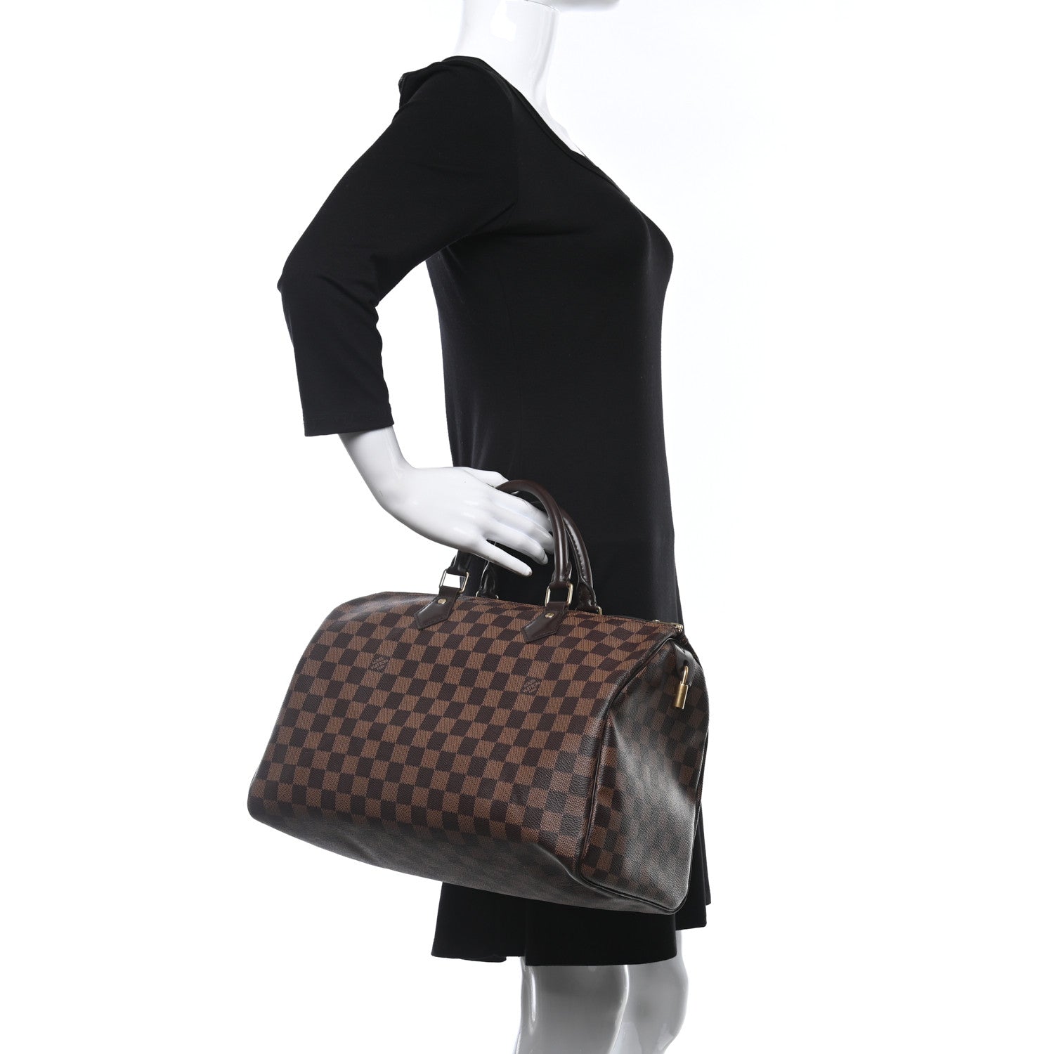 Louis Vuitton Damier Ebene Speedy 35 3 of 21