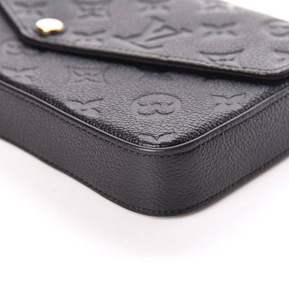 Louis Vuitton Empreinte Pochette Felicie Chain Wallet Black 7 of 11