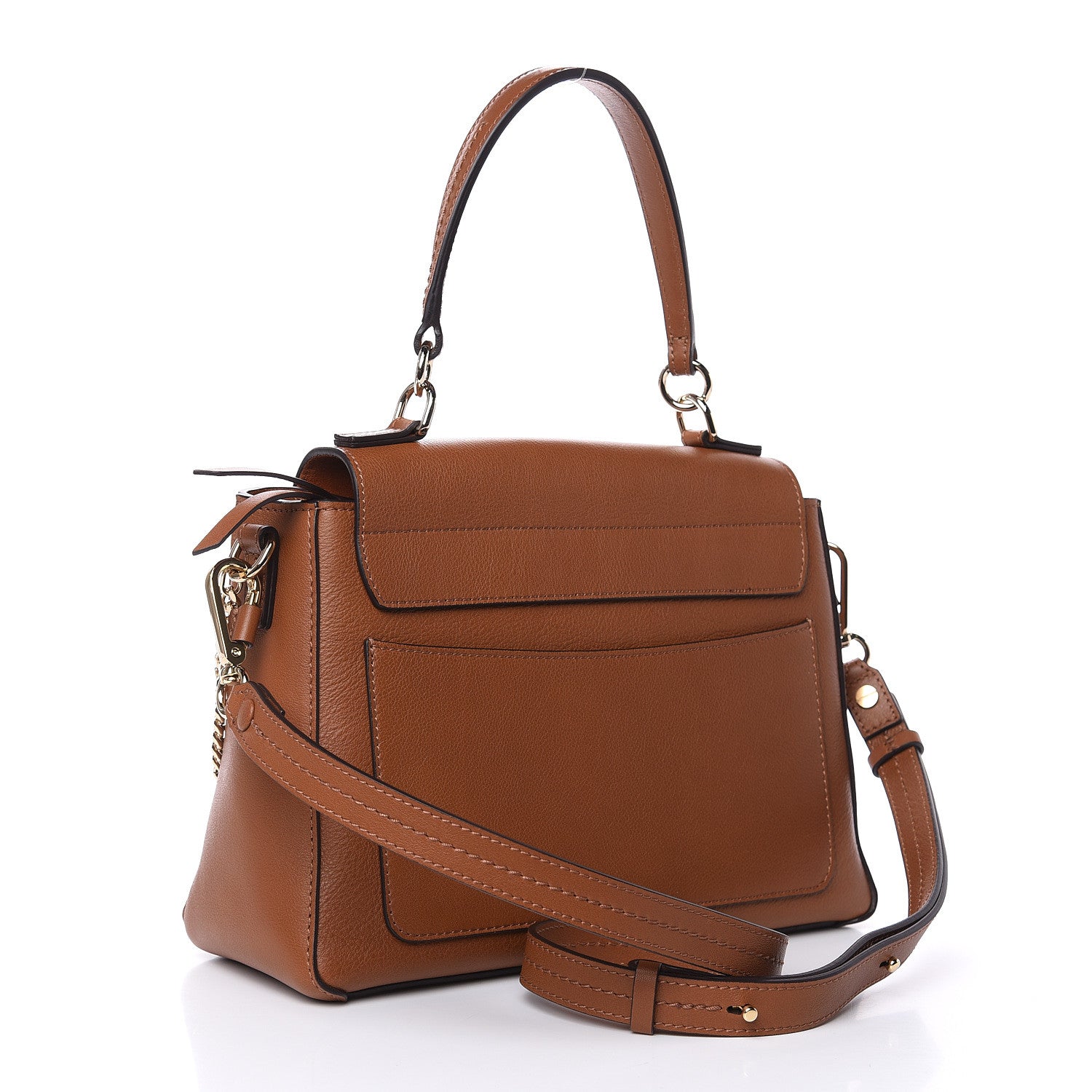 Chloe Calfskin Small Faye Day Shoulder Bag Tan 3 of 9