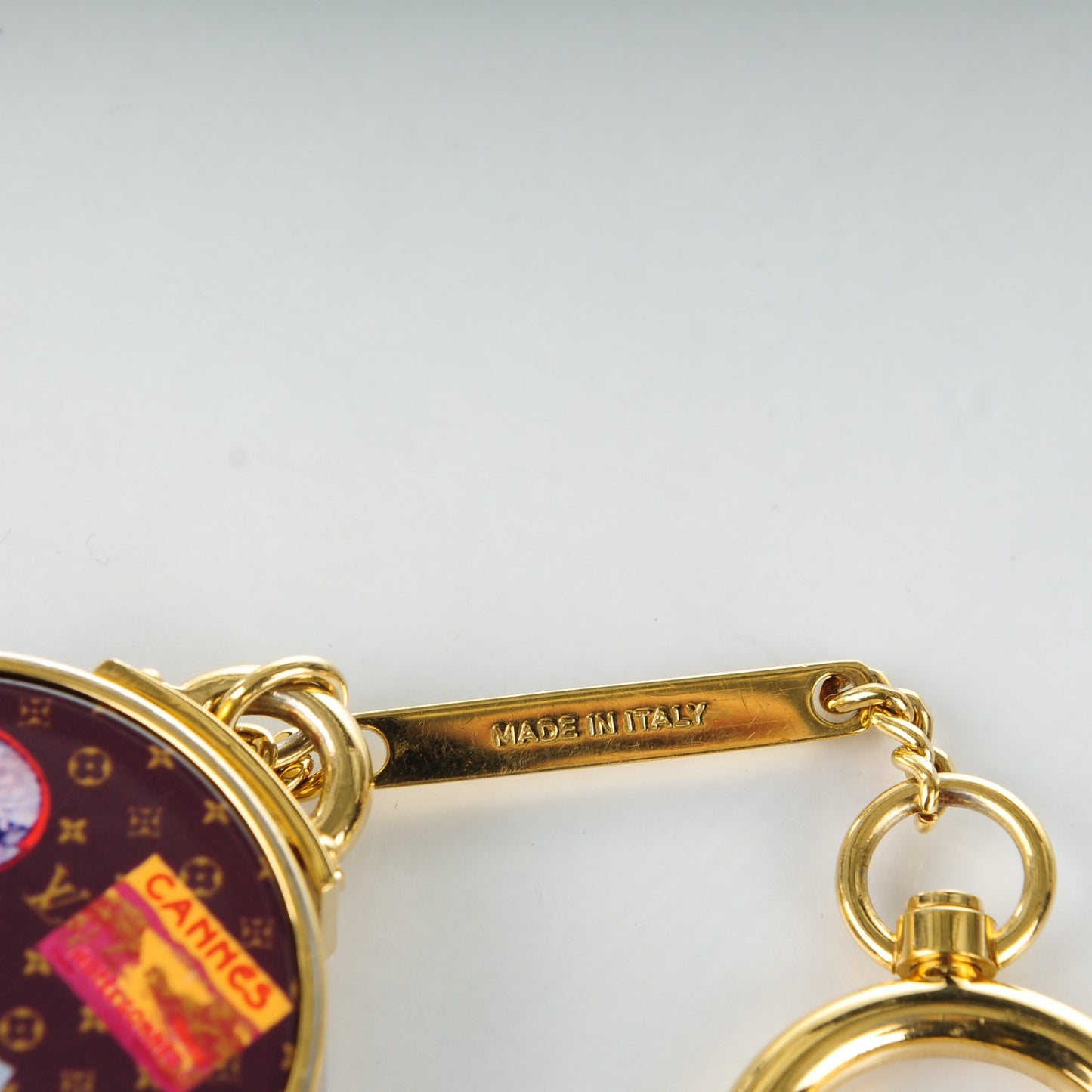 Monogram Hat Box Keychain
