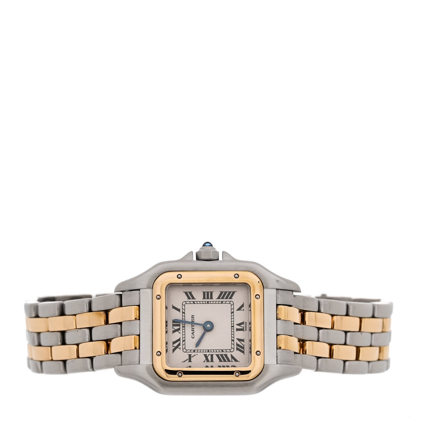 Stainless Steel 18K Yellow Gold 22mm Panthere Quartz Watch