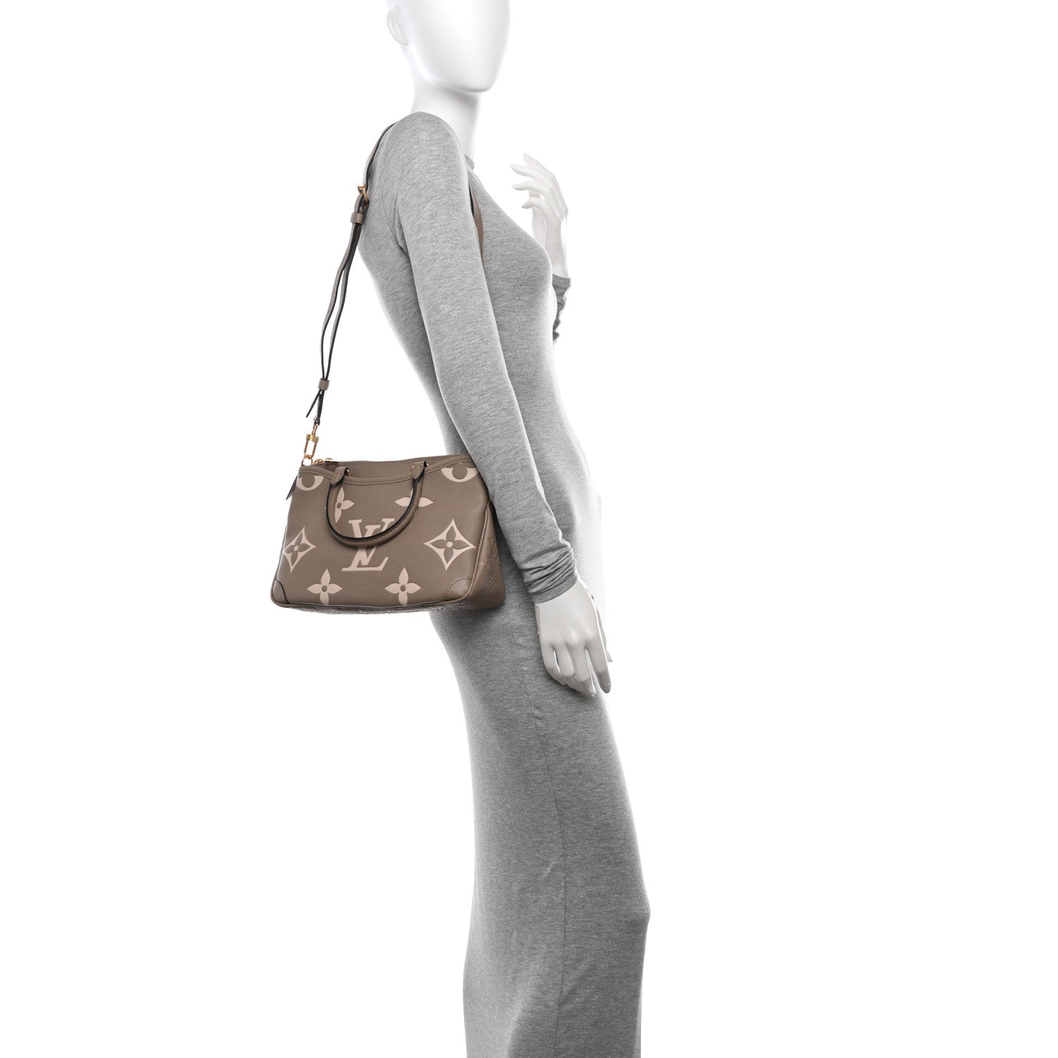Louis Vuitton Empreinte Monogram Giant Trianon PM Tourterelle Creme 2 of 9