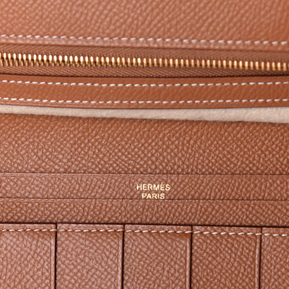 Hermes Epsom Bearn Gusset Wallet Gold 6 of 9