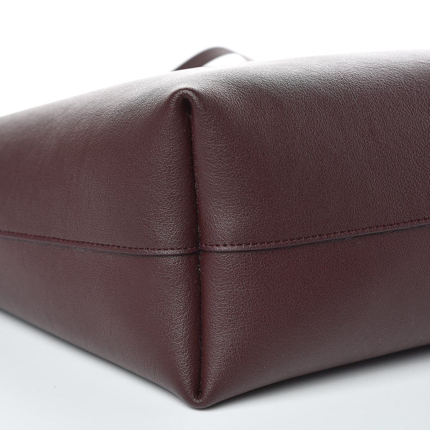 Calfskin Large Shopping Tote Bordeaux