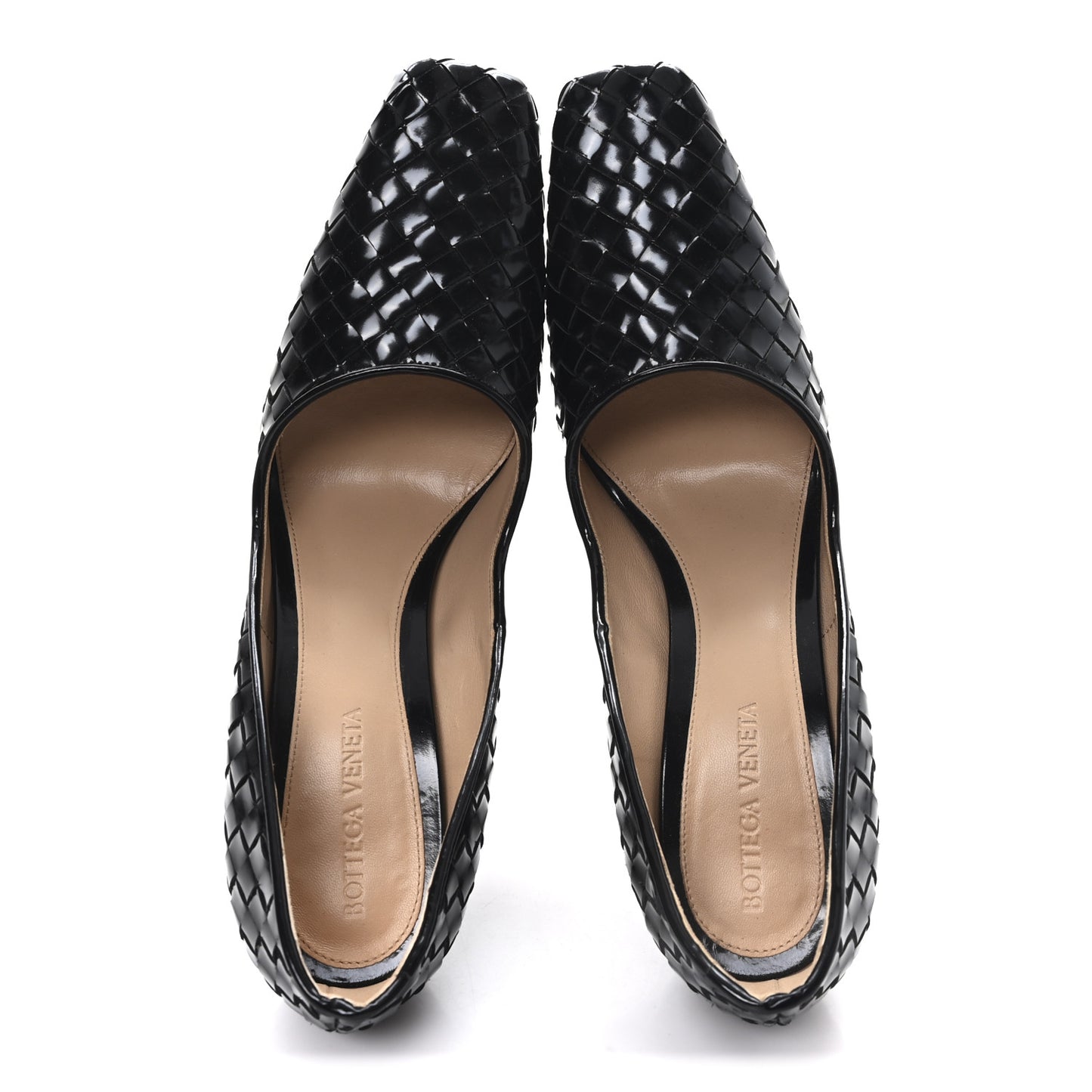 Nappa Intrecciato Comet Pumps 38 Black