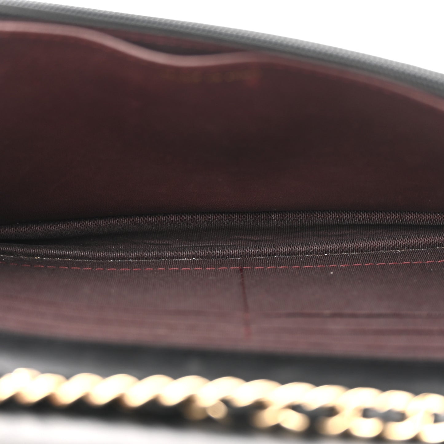 Lambskin Quilted Trendy CC Wallet On Chain WOC Black