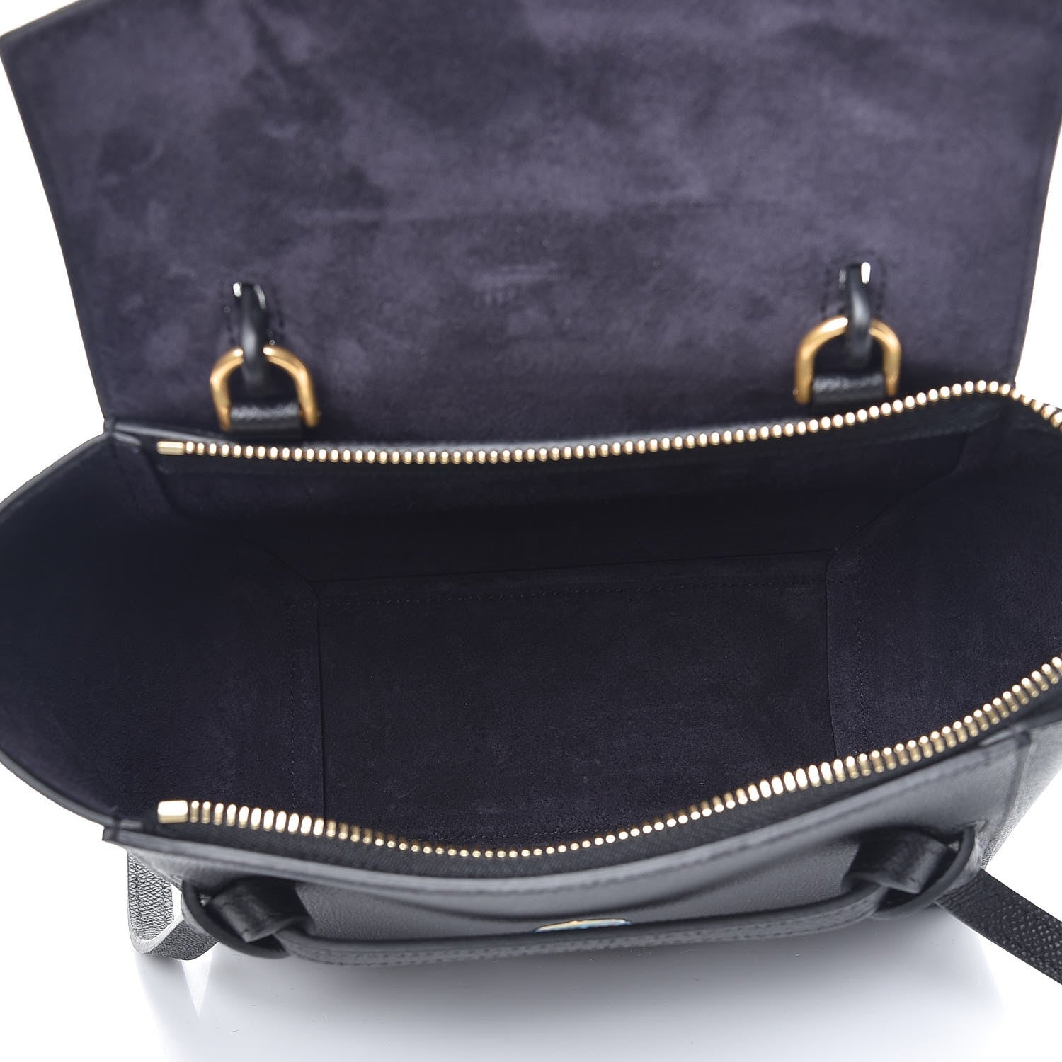 Celine Grained Calfskin Nano Belt Bag Black 5 of 6