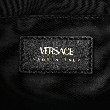 Versace Calfskin Quilted Small Tribute Icon Pouch Black 6 of 9