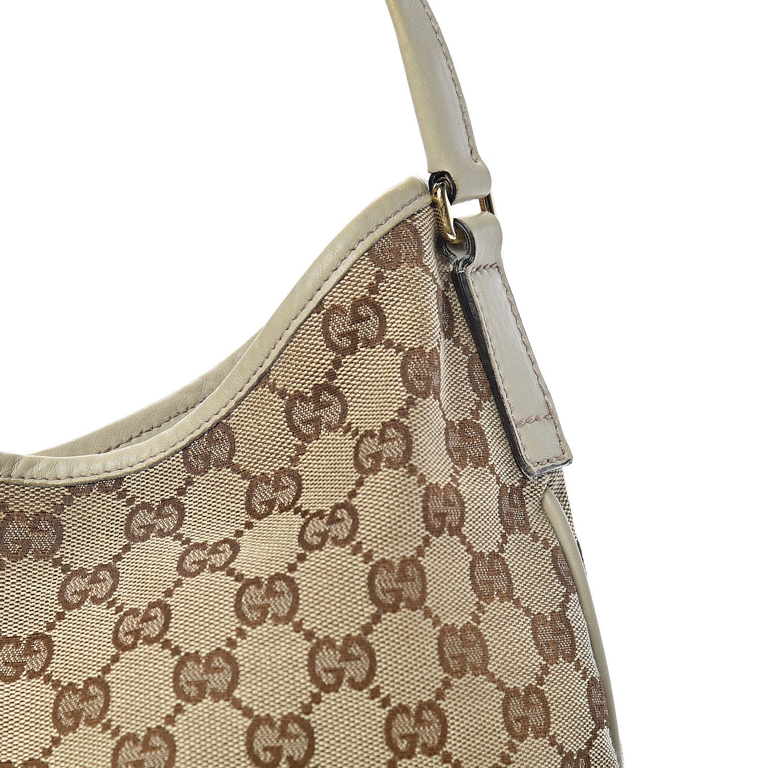 Gucci Monogram Medium New Britt Hobo Off White 7 of 12