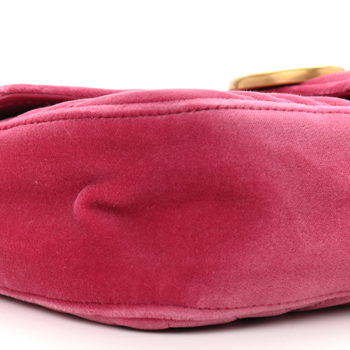 Velvet Matelasse Small GG Marmont Shoulder Bag Light Raspberry Rose