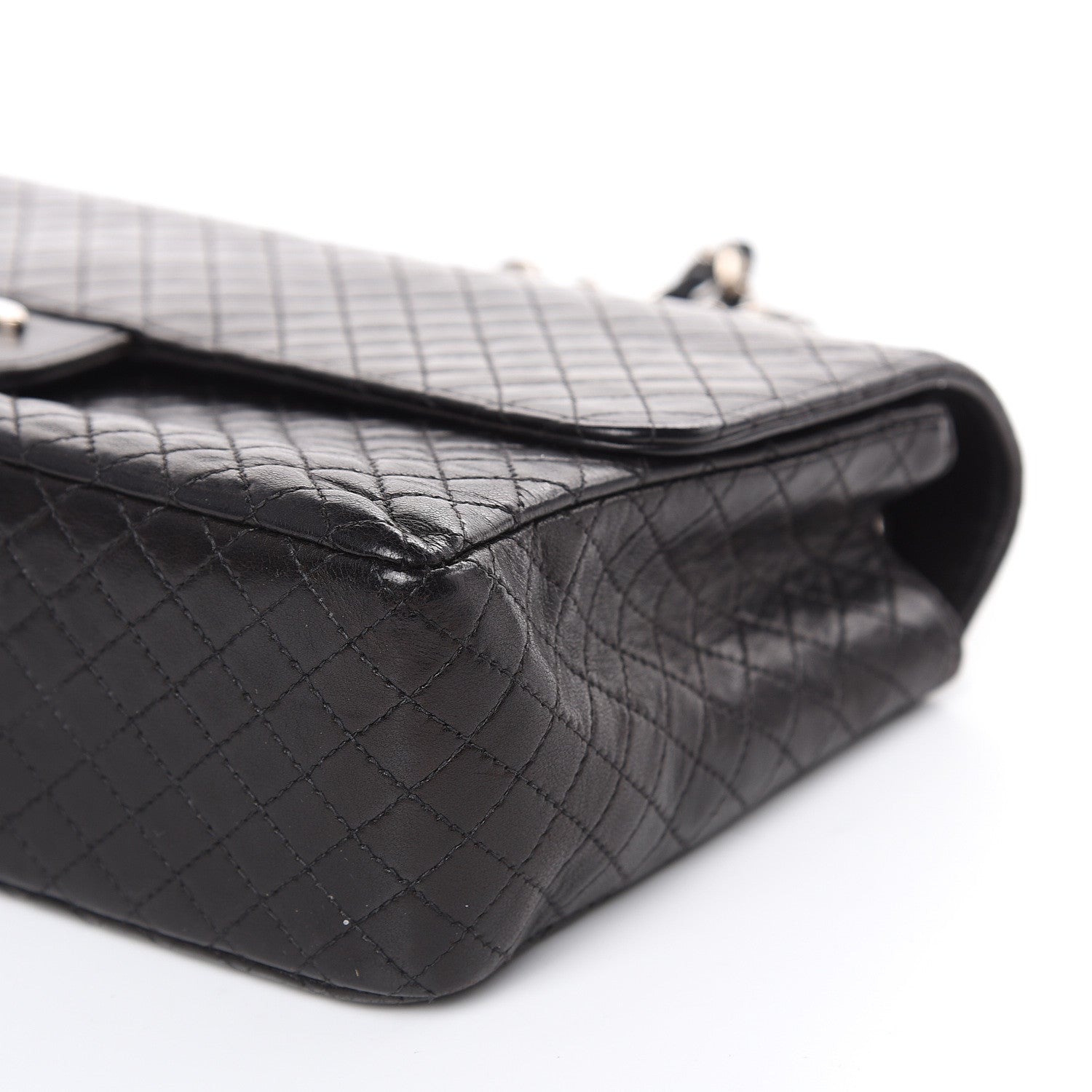 Chanel Lambskin Micro Quilted Medium Single Flap Black 10 of 16