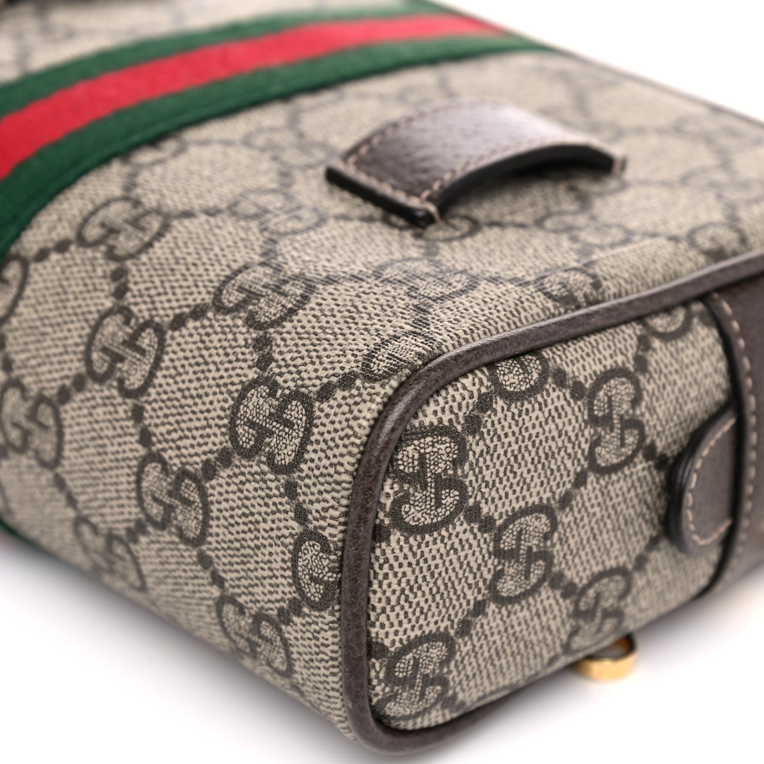 Gucci GG Supreme Monogram Web Small Ophidia Belt Bag 85 34 Dark Brown 12 of 12
