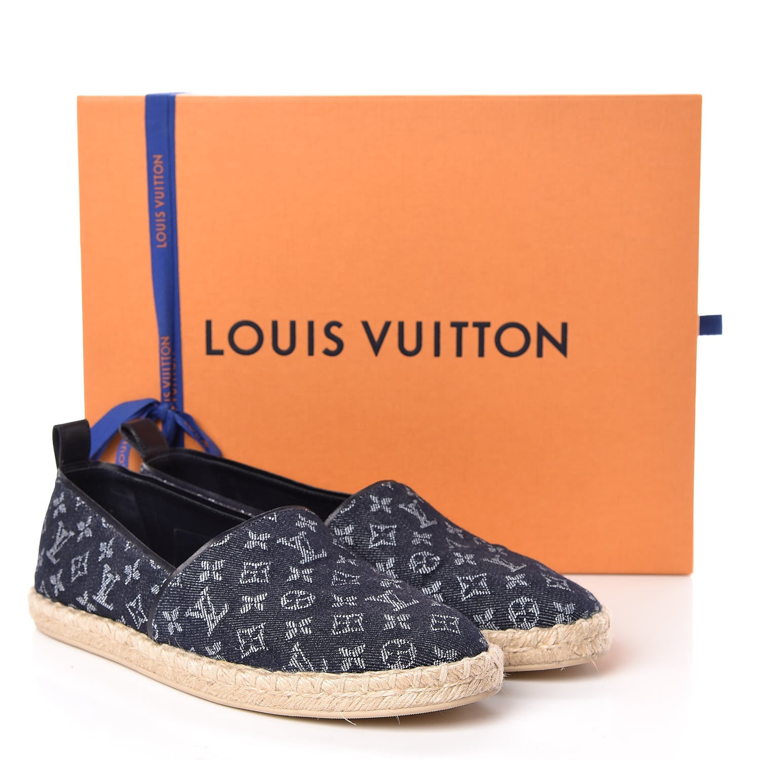 Louis Vuitton Monogram Denim Waterfall Espadrille 41 Marine 10 of 10