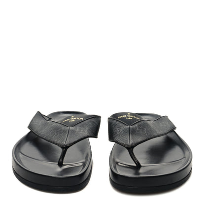 Louis Vuitton Monogram Eclipse Mens Mirabeau Thong Sandals 8.5 2 of 7